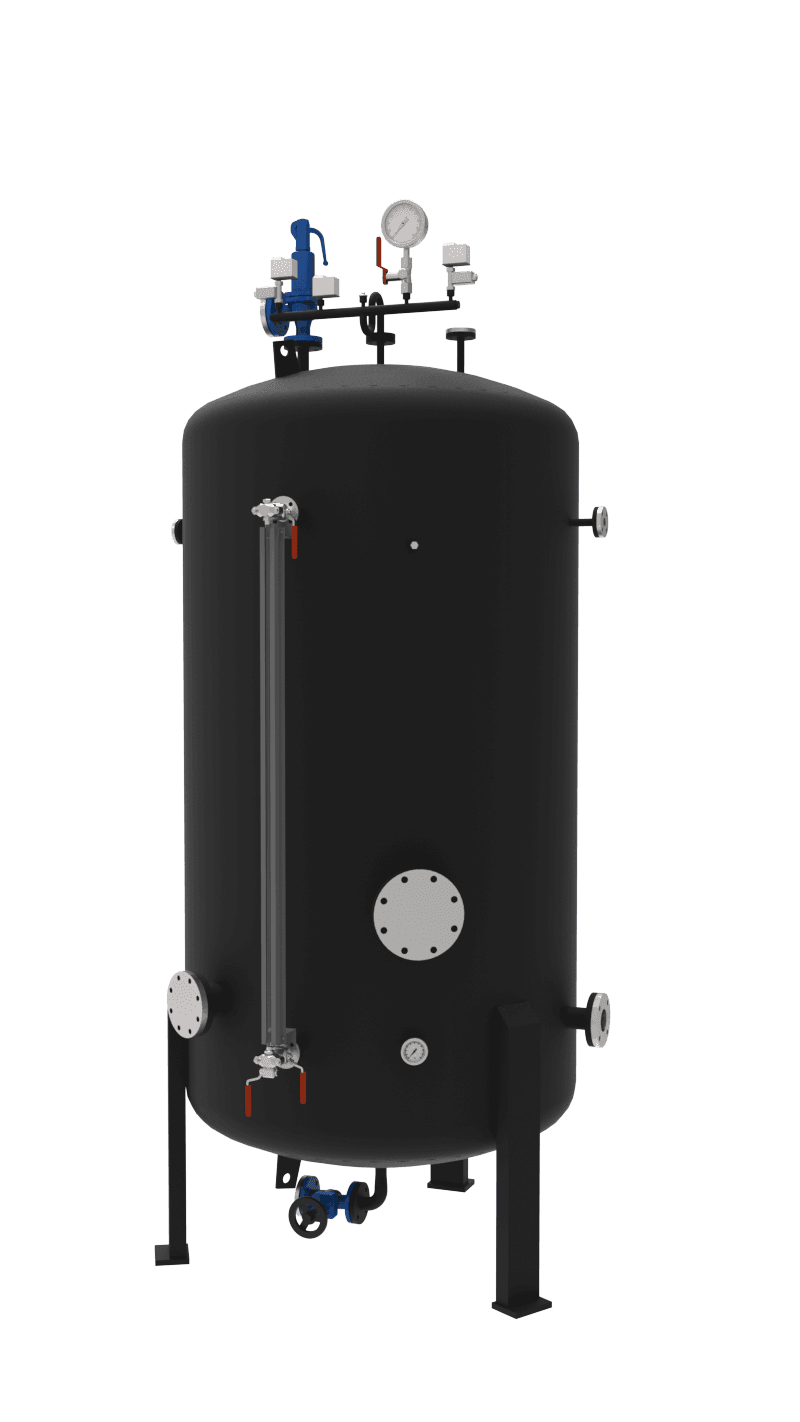 Pressurised expansion vessel